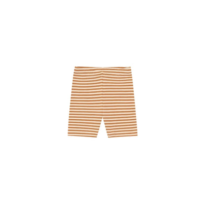 Biker Shorts Copper Stripes in Beige und Creme horizontal gestreift