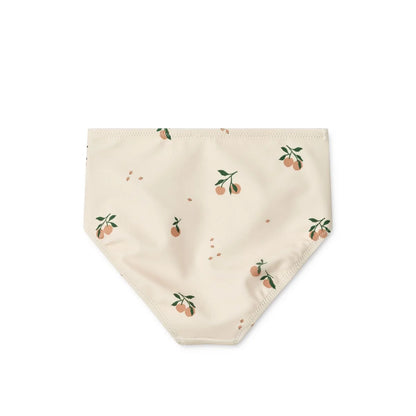 Helle Bandana mit Pfirsichmuster, passend zum Bikini mit Smok Mikaela, Print Peach Sea Shell