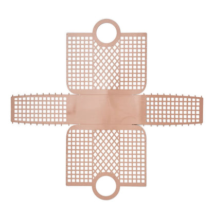 Unmontierte rosa Kunststoff-Gittertasche des Produkts Bloom Korb | Rose