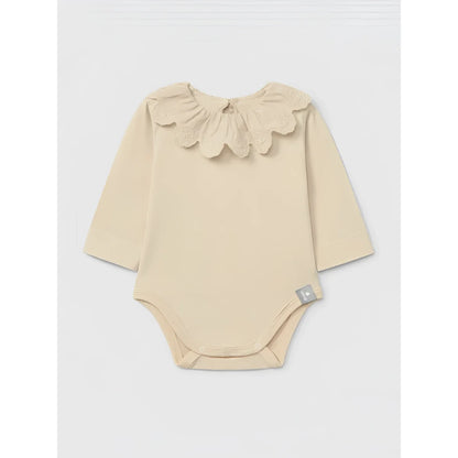 Snug Body mit Rüschenkragen in Beige – Ansicht 1