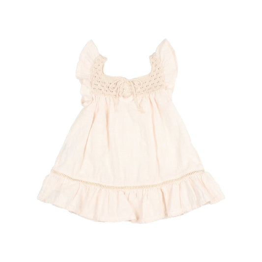 Búho Boho Dress in Ivory