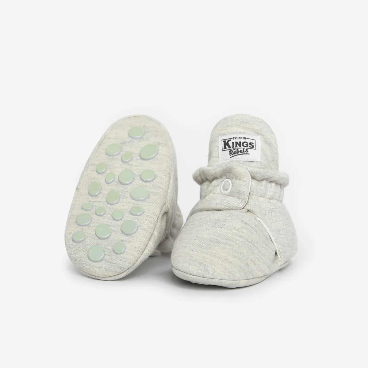 Grau Baby-Stiefel mit rutschfesten Sohlen für 12-24 Monate in Lightgrey