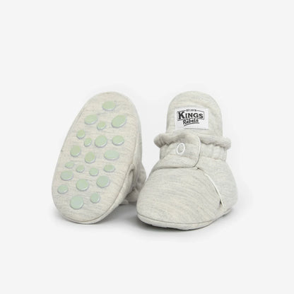 Grau Baby-Stiefel mit rutschfesten Sohlen für 12-24 Monate in Lightgrey