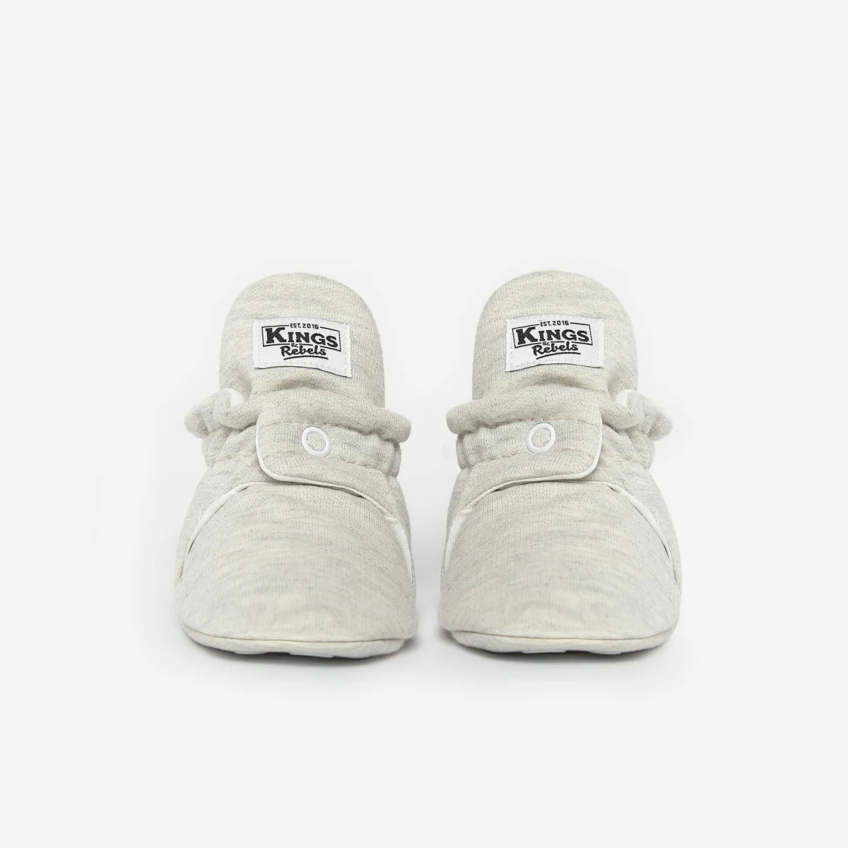 Grau Babybooties aus Baumwolle mit Griffsohle für 12 bis 24 Monate in Hellgrau