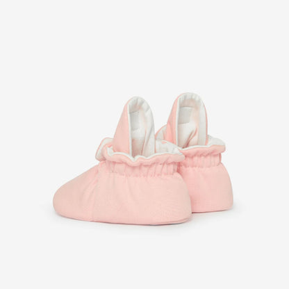 Rosa Babybooties mit weißer Fütterung für 12-24 Monate, langlebig und bequem