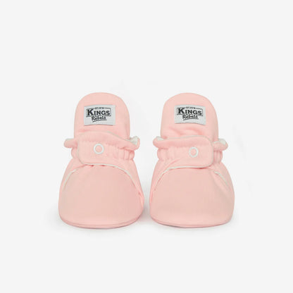 Paar rosa Babybooties aus Baumwolle Gripper für 12-24 Monate
