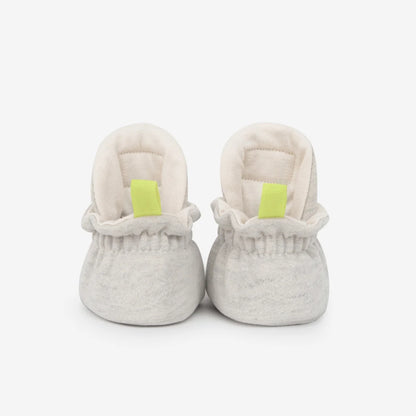 Weiche Babystiefel aus Baumwolle für Neugeborene, Modell Blue Pop, für 0-12 Monate