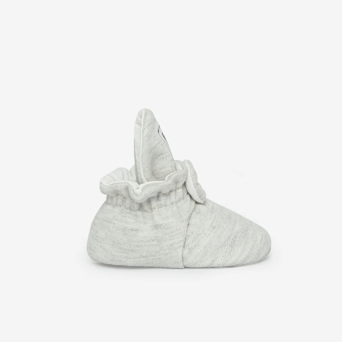 Weißer Babyschuh Booties Cotton Original 0 - 12 Monate in Hellgrau