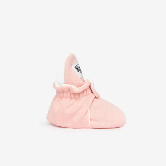 Rosa Baby-Schuh aus Baumwolle für Babys von 0 bis 12 Monaten, Booties Cotton Original