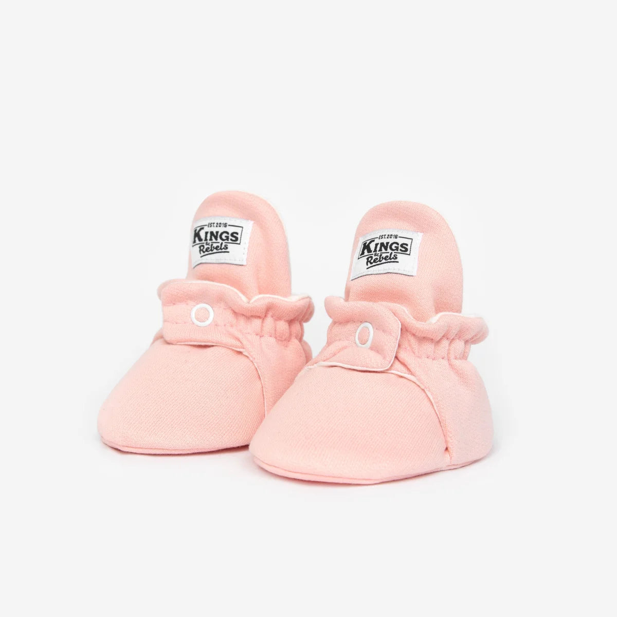 Paar rosa Babyliegeschuhe aus Baumwolle für 0-12 Monate, Booties Cotton Original