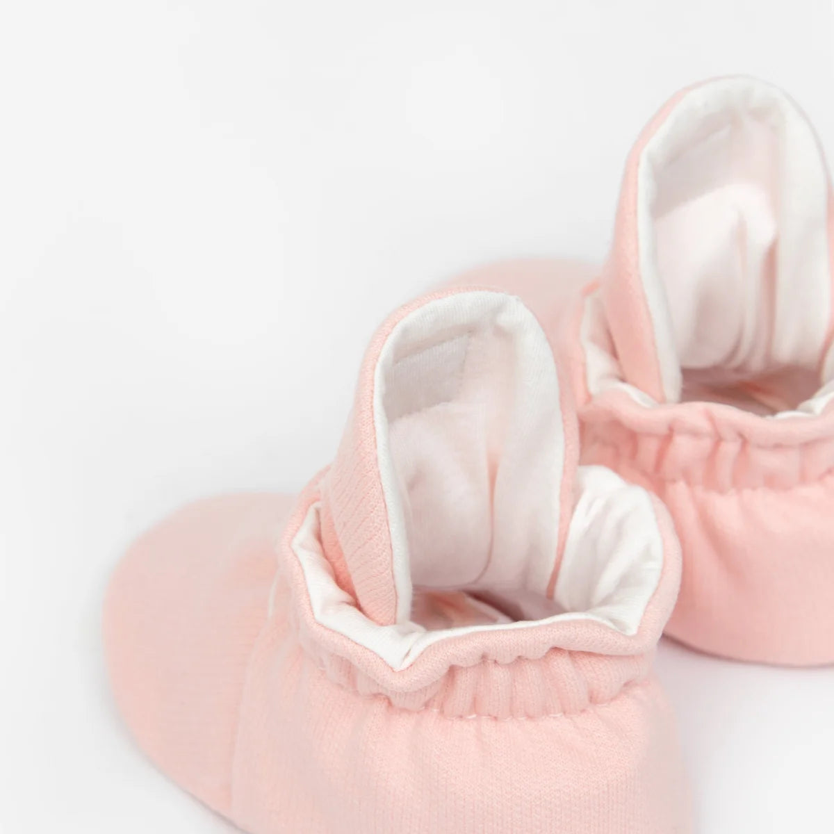 Rosa Baumwoll-Babybooties für Neugeborene bis 12 Monate in Originalqualität