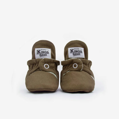 Kings & Rebels Booties Gamuza Classic Chai, Paar mit Druckknopfverschluss