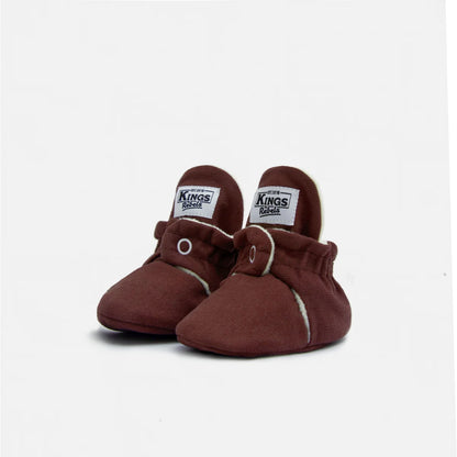 Kings & Rebels Booties Gamuza Classic Cranberry, Babybooties in tiefem Beerenrot