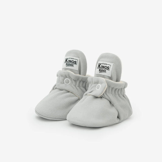 Kings & Rebels Booties Gamuza Classic graue Babybooties mit perfekter Passform