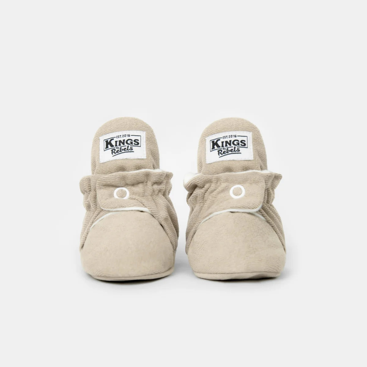 Beige Babystiefel mit Kings-Logo, Gamuza Classic für 0-12 Monate in Ivory