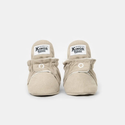 Beige Babystiefel mit Kings-Logo, Gamuza Classic für 0-12 Monate in Ivory