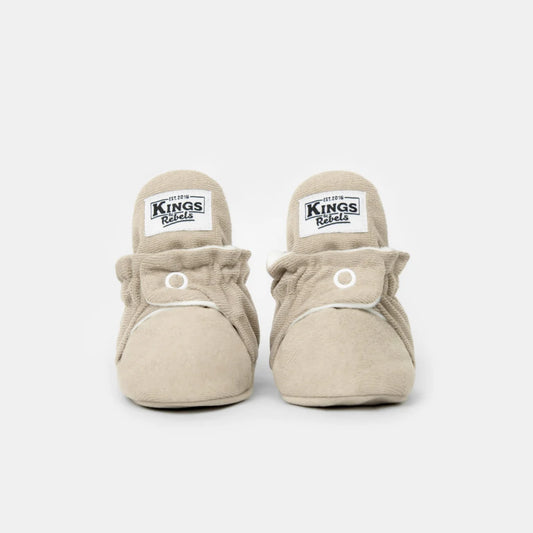 Beige Babystiefel mit Kings-Logo, Gamuza Classic für 0-12 Monate in Ivory