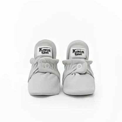 Weiße Kings & Rebels Booties Gamuza Gripper 12-18 Monate mit Gamuza und Logo