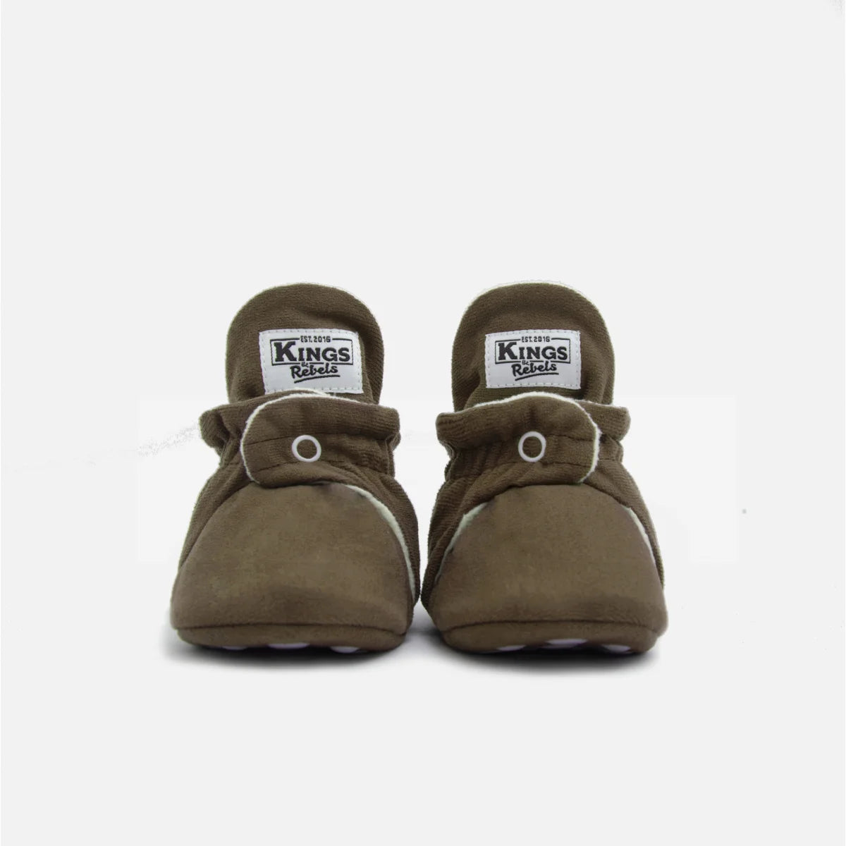 Kings & Rebels Booties Gamuza Gripper Chai, Paar in warmem Khakibraun