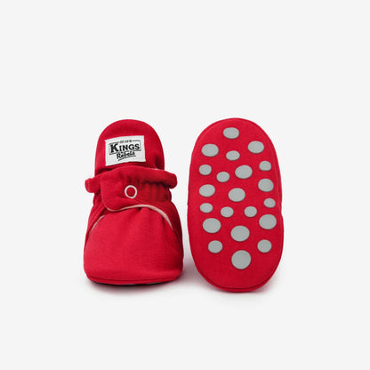 Kings & Rebels Booties Gamuza Gripper 12-24 Monate in Christmas Red