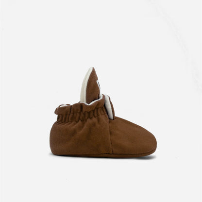 Kings & Rebels Booties Gamuza Gripper Cinnamon, Druckknopfverschluss im Detail