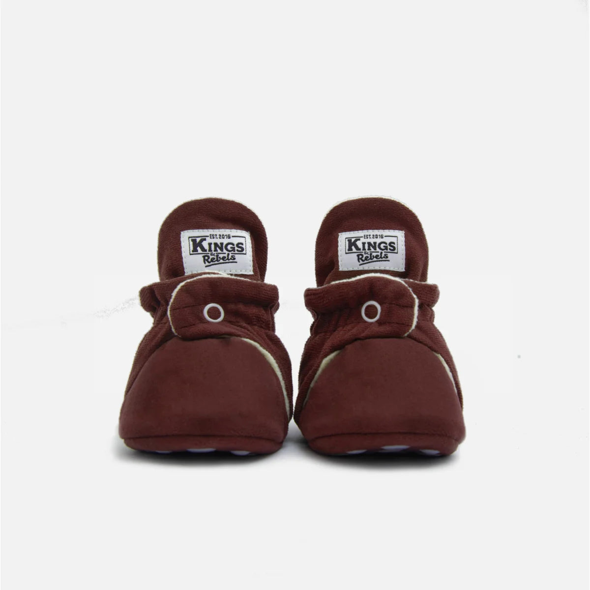 Kings & Rebels Booties Gamuza Gripper Cranberry, Paar in tiefem Beerenrot