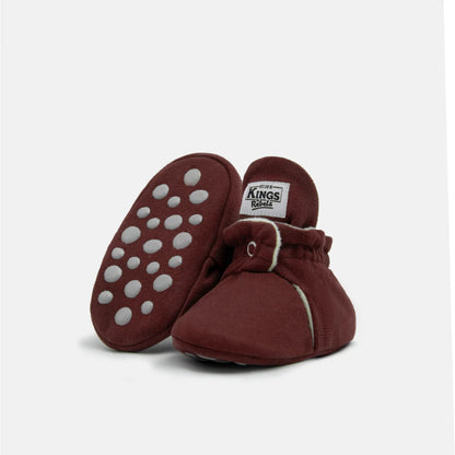 Kings & Rebels Booties Gamuza Gripper Cranberry mit rutschfester Sohle