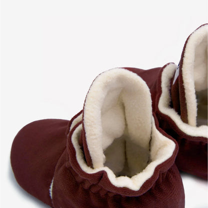 Kings & Rebels Booties Gamuza Gripper Cranberry, Markenlabel auf der Zunge