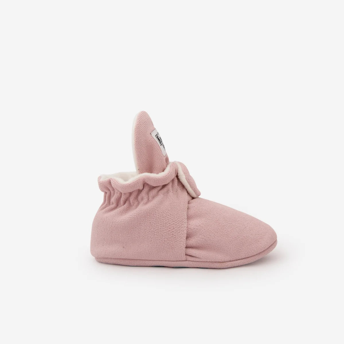 Rosa Babybooties mit Hasenohren für 12-24 Monate aus Gamuza Gripper