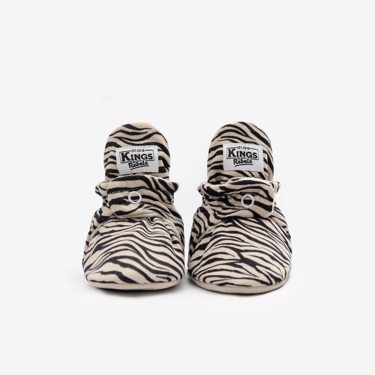 Zebra print Babybooties für 12-24 Monate, coole Gamuza Gripper Schuhe
