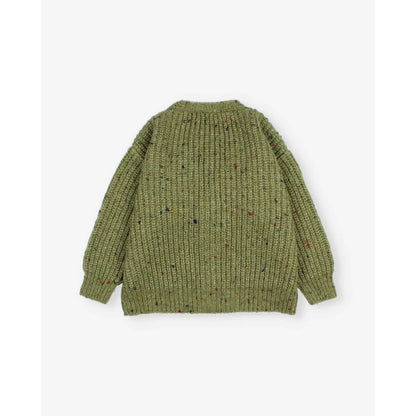 Búho Botonato Cardigan Green Tea