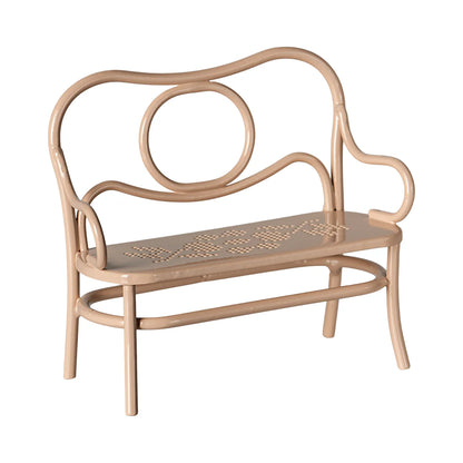 Ornate metal bench from Café-Set Maus Gross in blassrosa für eleganten Stil