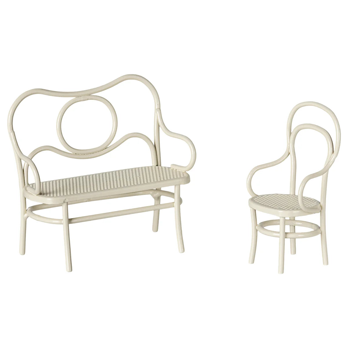 Bentwood Möbelset Café-Set Maus Gross in Offwhite für stilvolle Einrichtung