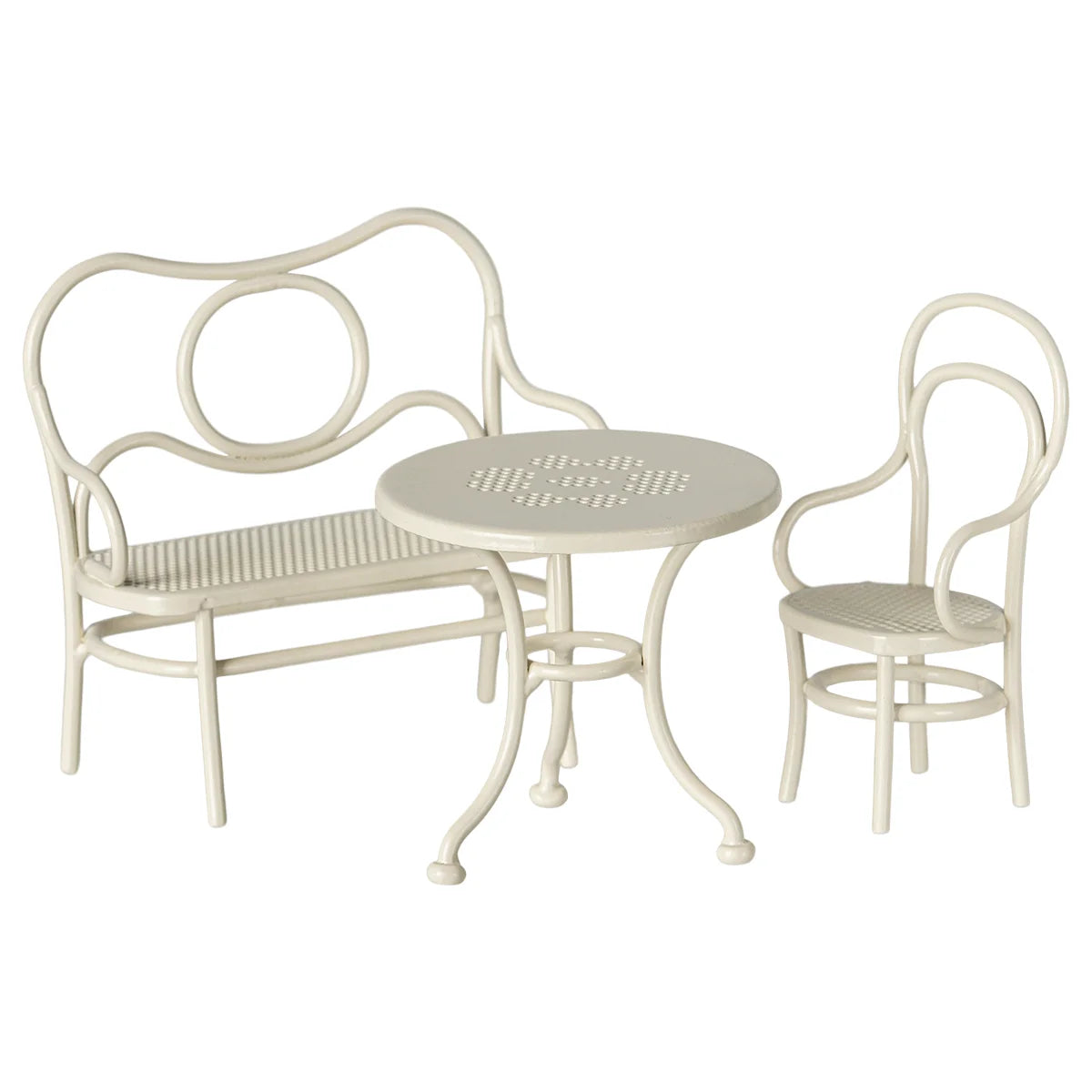 Maileg Café-Set Maus Gross in Off White