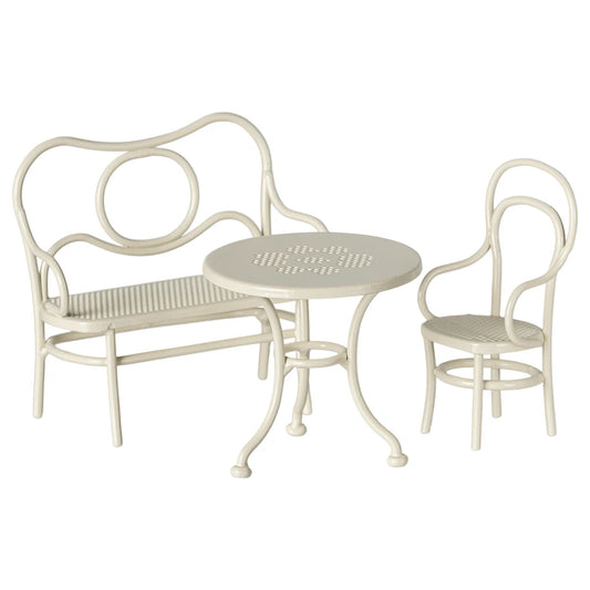 Maileg Café-Set Maus Gross in Off White