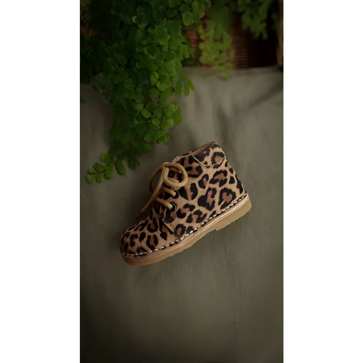 Klassische Leopard-Desertboot aus pflanzlich gegerbtem Wildleder, Petit Nord