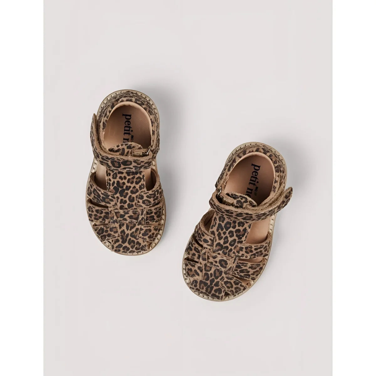 Tan und braune leopard-print baby sandalen classic sandal cheetah mit weichem flexiblem design