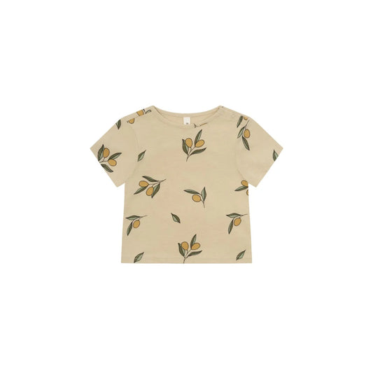 Beige T-Shirt mit Olivenmuster, Teil der Classic T-Shirt Kollektion von Olive Garden