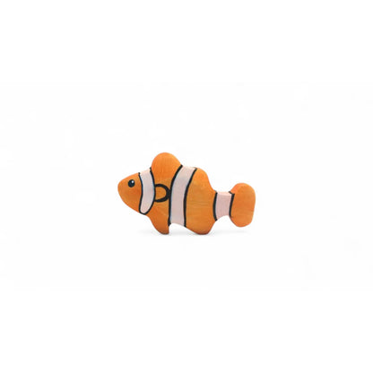 Plüschspielzeug Clownfisch mit orange-weißen Streifen für Kinder und Sammler