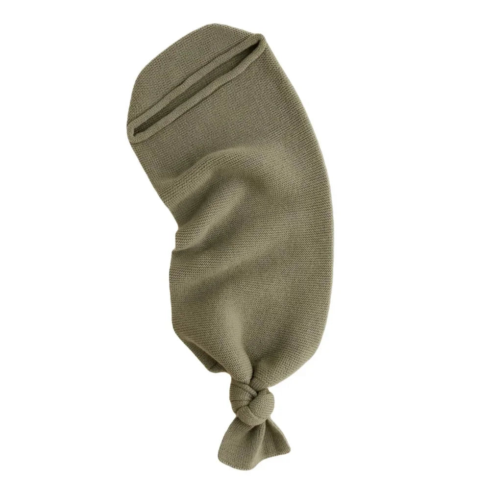 Hvid Cocoon Babydecke in Artichoke aus Merinowolle