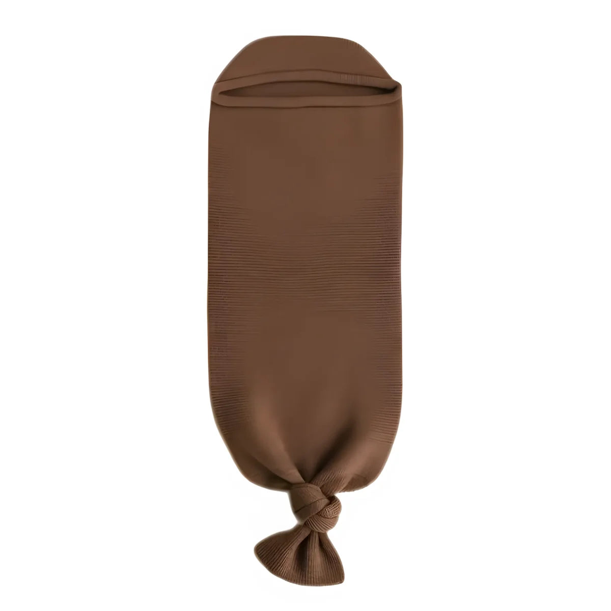 Hvid Cocoon Babydecke in Mocha aus Merinowolle