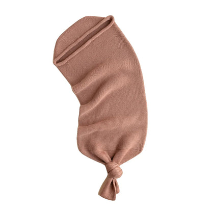 Hvid Cocoon Babydecke in Terracotta aus Merinowolle