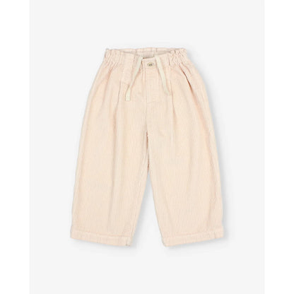 Búho Corduroy Girly Pants Cream Pink