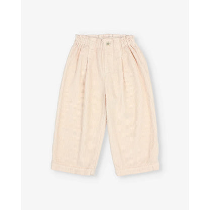 Búho Corduroy Girly Pants Cream Pink