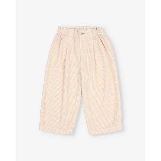 Búho Corduroy Girly Pants Cream Pink