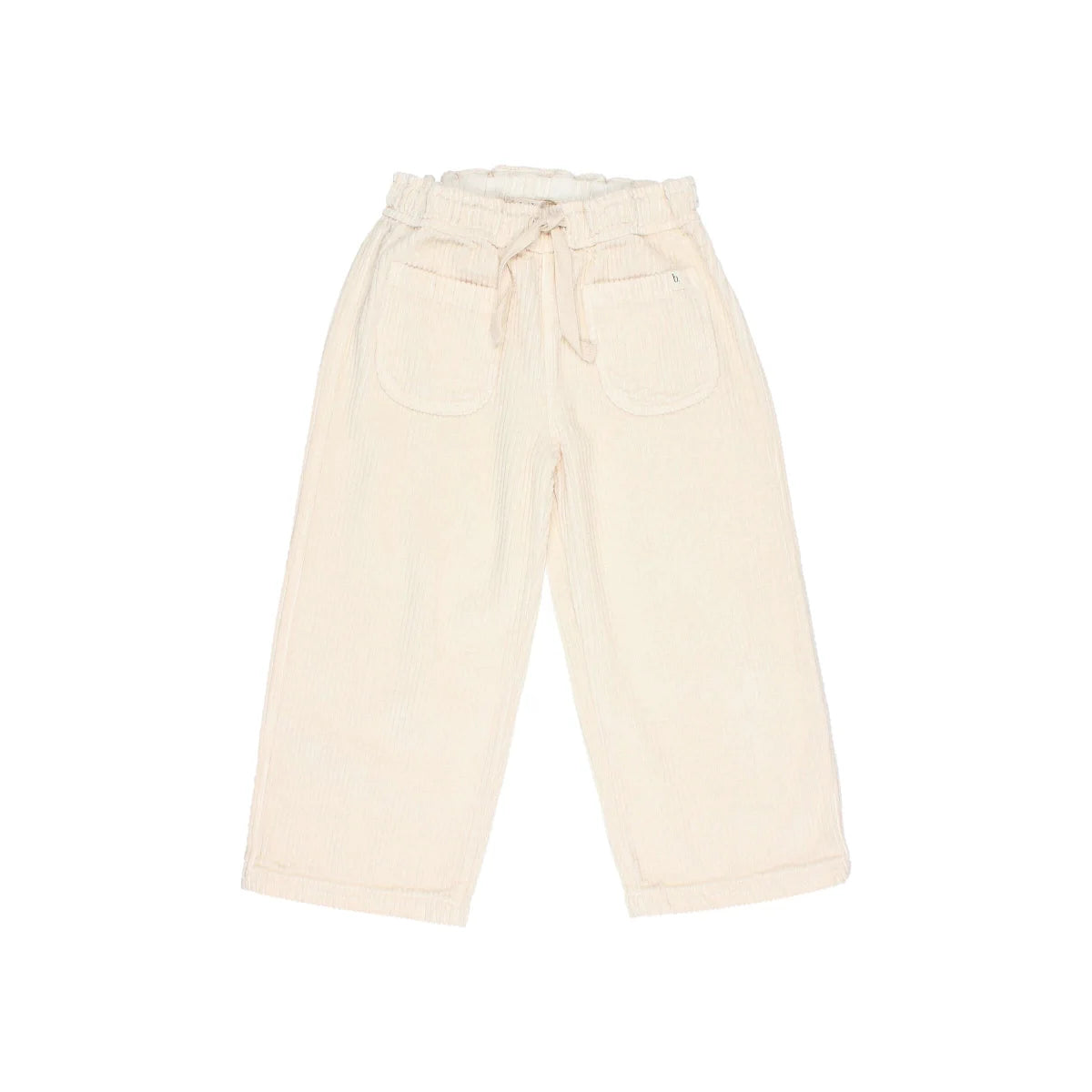 Beige weite Corduroy-Girly-Hosen im Produkt Ivory