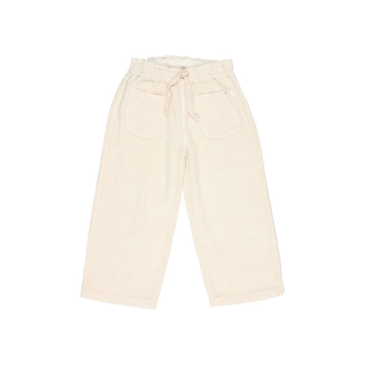 Beige weite Corduroy-Girly-Hosen im Produkt Ivory