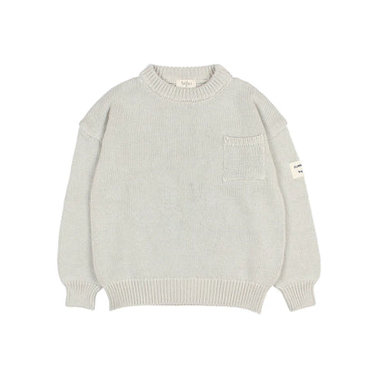 Búho Cotton Knit Jumper in Sky Grey