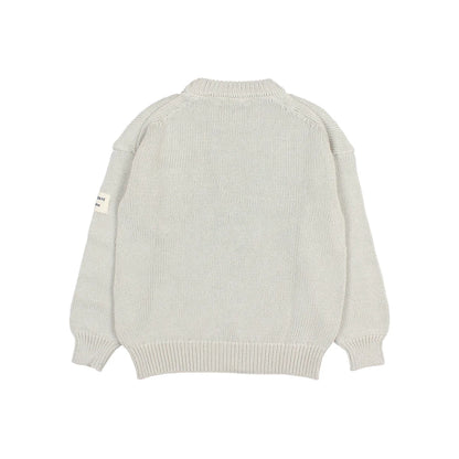 Hellgrauer Strickpullover aus Baumwolle, Modell Cotton Knit Jumper von Sky Gra