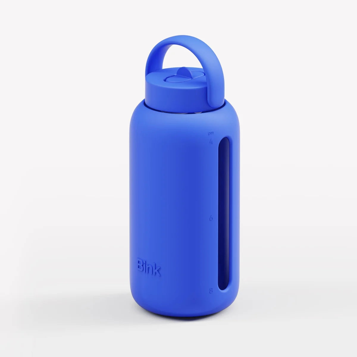 Vibrante blaue Day Bottle 800ml mit Tragegriff und Messfenster